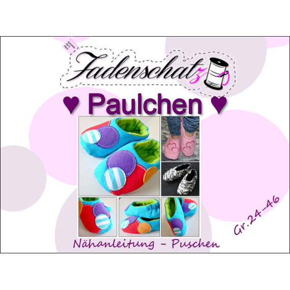 Ebook - Hausschuhe/ Puschen Paulchen - Größe 24-46