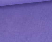 Bio Musselin Lotta - Muslin - Uni - Organic Cotton - Double Gauze - Lila