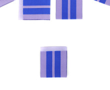 1 Label - Streifen - Vertikal - Royalblau/Altflieder - Anlukaa