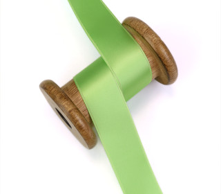 1 Meter Satinband - Gelbgrün - Schleifenband - Zierband - 25mm - Uni