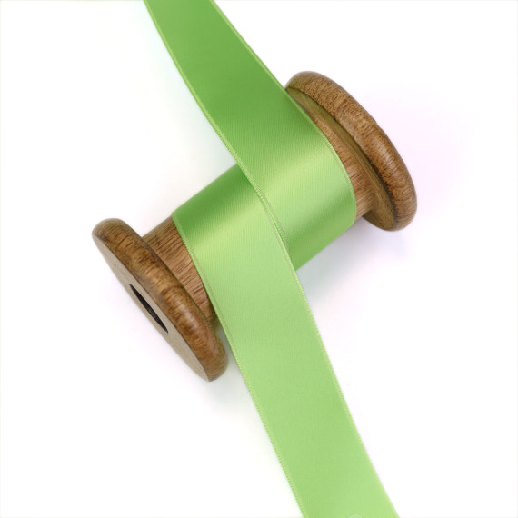 1 Meter Satinband - Gelbgrün - Schleifenband - Zierband - 25mm - Uni