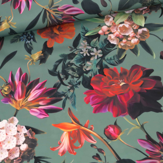 Badelycra - Enchanted Garden - Dusty Green - abby and amy