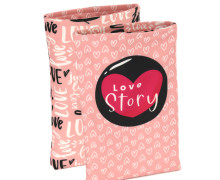 DIY-NÄHSET - Buchtasche - Love Story - Softshell - abby and amy