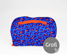 DIY-Nähset - GROß - Kosmetiktasche - Binz - Leo Love - RoyalBlau - abby and amy