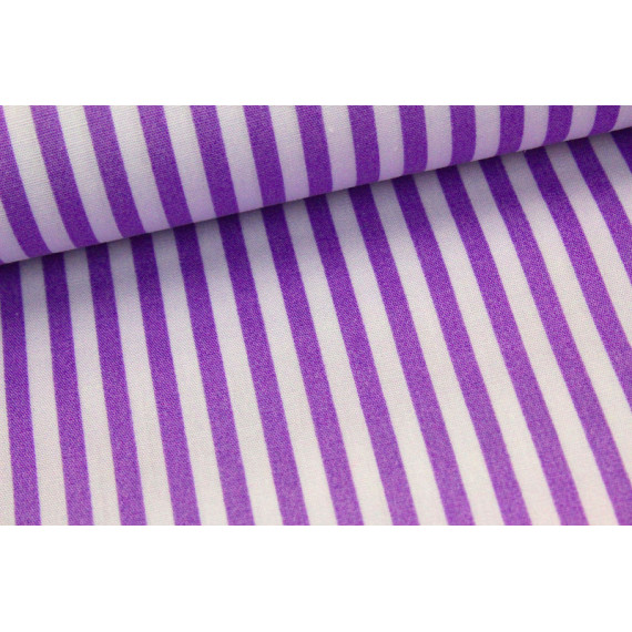 Baumwollstoff Streifen Lila Lavendel
