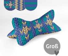 DIY-Nähset - Leseknochen - Groß - Plain Stiches - Blau - Hamburger Liebe - Velvet - abby and amy