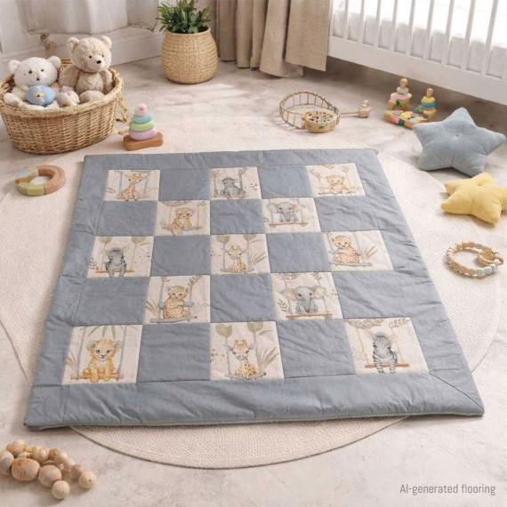 Patchwork play blanket