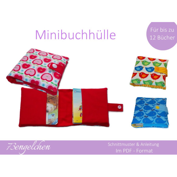 Schnittmuster und Nähanleitung für eine Minibuchhülle