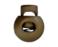 1 Kordelstopper - Rund - ø 8mm - Olivgrün