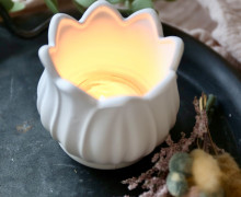 Silikon - Gießform - Teelichthalter Tulpe - Blüte - für Teelichter - vielfältig nutzbar
