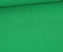 Musselin - Muslin - Double Gauze - Uni - Einfarbig - Trendfarbe - Grasgrün