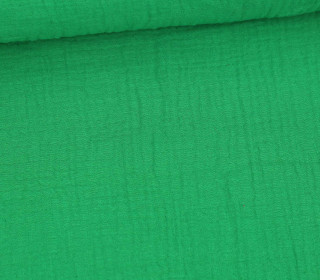 Musselin - Muslin - Double Gauze - Uni - Einfarbig - Trendfarbe - Grasgrün