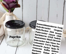Rub-On Sticker - Vorratsgläser - Serif - Tante Henni Rub-Ons - vielfältig nutzbar