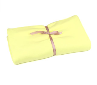 0,65m Zuschnitt - Deluxe Sweat - Uni - Einfarbig - Extrabreit - 180cm - Neue Trendfarbe - Lime Yellow - Grün Gelb