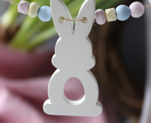 Silikon - Gießform - Osterhase - Anhänger - Ostern - Osterei-Aussparung - vielfältig nutzbar