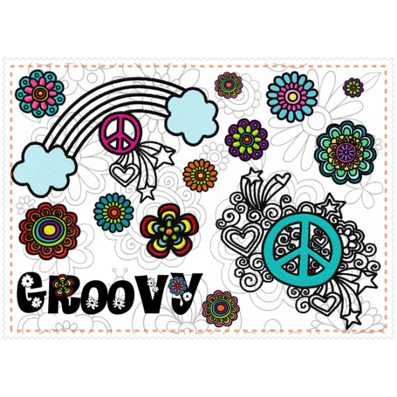 Stick Datei -   GROOVY - 10x10 er Rahmen