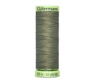 1 Rolle Knopflochgarn - Extra stark - Zierstichfaden - Gütermann - 30m - Olivgrün (824)