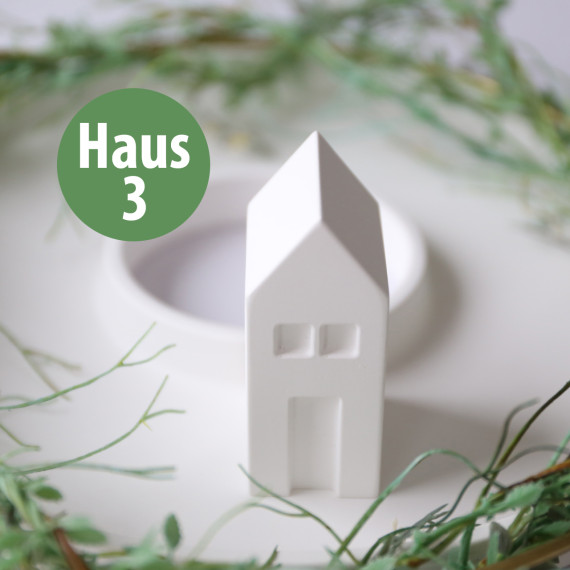 Silikon - Gießform - Häuser - Klassisches Design - Dekohäuser - Haus 3 - vielfältig nutzbar