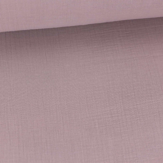 Musselin - Muslin - Double Gauze - 280cm - Extrabreit - Uni - Altflieder - Schnuffeltuch - Windeltuch