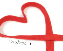 1m flache Kordel - Hoodieband - Kapuzenband - Rot