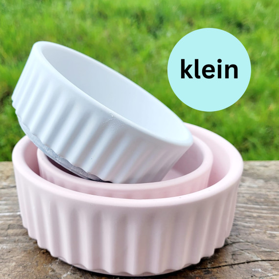 Silikon - Gießform - Schale mit Rillen - klein - vielfältig nutzbar