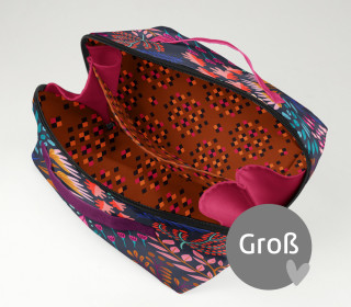 DIY-Nähset - GROß - Kosmetiktasche - Binz - Bliss Flowerfield - Hamburger Liebe - abby and amy