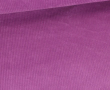 Cord - Breitcord - Leicht Elastisch - 320g - Washed-Look - Uni - Violett