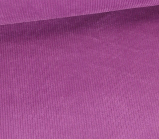 Cord - Breitcord - Leicht Elastisch - 320g - Washed-Look - Uni - Violett