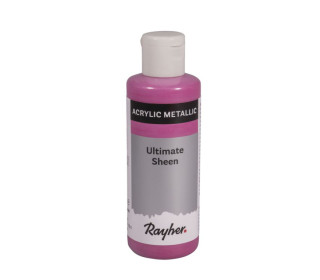 Acrylic Metallic - Acrylfarbe - 80ml - Ultimate Sheen - Wasserbasis - Rayher - Pink
