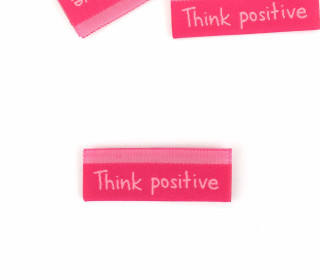 1 Label - Think positive - Fuchsia - jojulein design