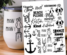 Rub-On Sticker - Meersüchtig - Tante Henni Rubon - vielfältig nutzbar