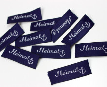 1 Label - Heimat - Anker - dunkelblau