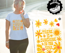 Onkel Bo's Bügelbilder - DIN A4 - There is sunshine in my soul - BIG