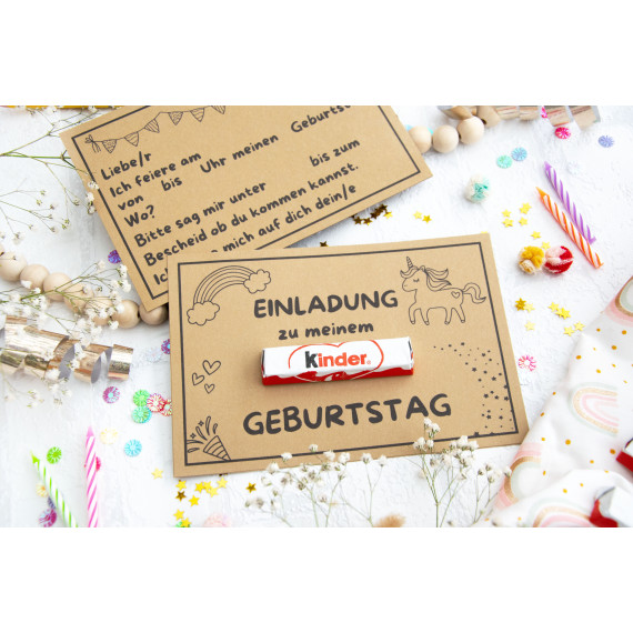 Einladung Geburtstag Kinder, Kindergeburtstag, Geburtstagseinladung digitale Einladung Einhorn Einladung Druckvorlage Vorlage zum ausdrucken