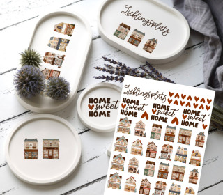 Rub-On Sticker - Christmas Time - Shops - Tante Henni Rub-Ons - vielfältig nutzbar