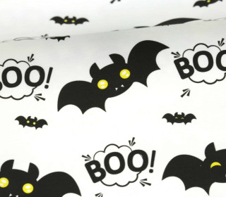 Jersey - Boo Bat - Halloween - Weiß - Bio-Qualität - abby and me