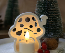 Silikon - Gießform - Pilz Häuschen - Windlicht - Herbst - vielfältig nutzbar