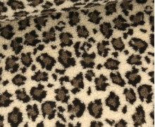 Teddystoff - Teddy - Kleines Leopardenmuster - Ecru