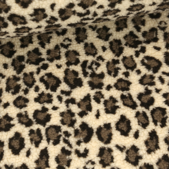 Teddystoff - Teddy - Kleines Leopardenmuster - Ecru