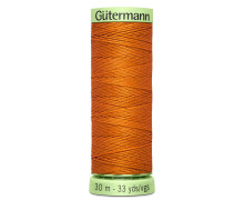 1 Rolle Knopflochgarn - Extra stark - Zierstichfaden - Gütermann - 30m - Dunkelorange (982)