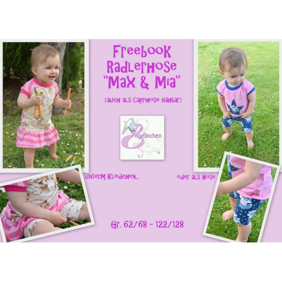 Freebook - Radlerhose "Max & Mia" Gr. 62/68 - 122/128 - Engelinchen Design