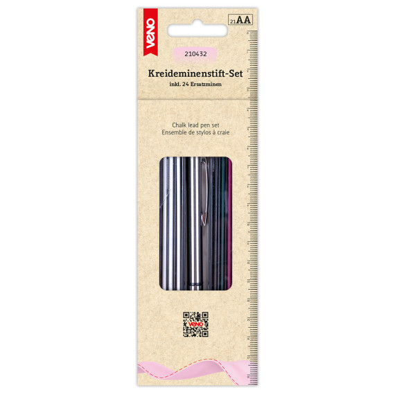 Kreideminenstift-Set - Stift mit Ersatzminen - Markierstifte - veno