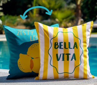 Genähtes Kissen inkl. Inlet - Bella Vita - Mein Hanseherz