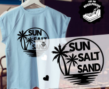 Onkel Bo's Bügelbilder - DIN A4 - Sun Salt Sand - Schwarz