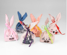 DIY-NÄHSET - 6 Hasengeschenkbeutel - Tislin - abby and amy