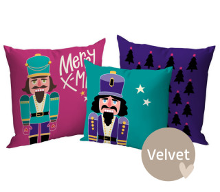 Kissenstoff - DIY - Kissen-Set - Nutcracker - Hamburger Liebe - Velvet - abby and amy