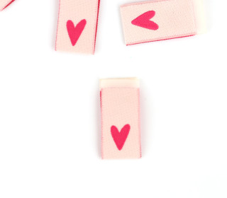 1 Label - Herz - Creme/Pink - jojulein design