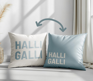 Genähtes Kissen inkl. Inlet - halli galli - Mein Hanseherz