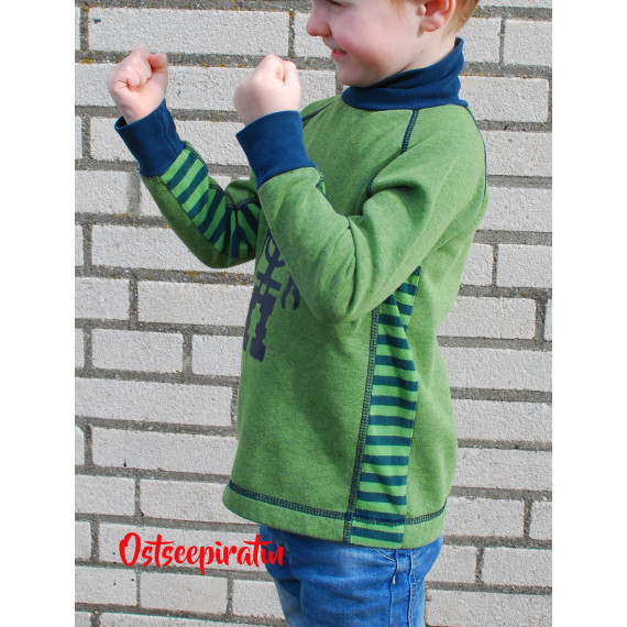 "Enfant Sportif" das coole Kinderraglanshirt mit dem Seitenstreifen