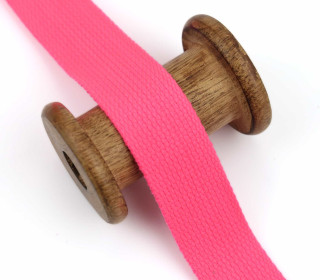 1 Meter Gurtband  - 30mm - Mischgewebe - Neonpink